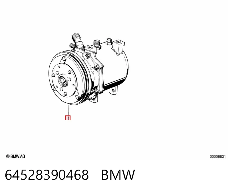 64528390468 BMW Compressor de aparelho de ar condicionado