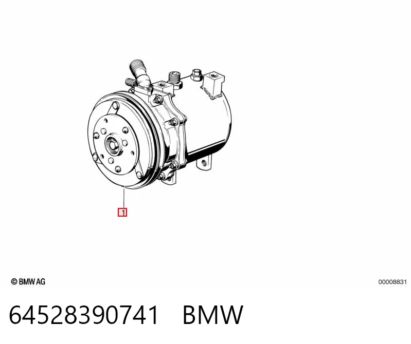 64528390741 BMW Compressor de aparelho de ar condicionado