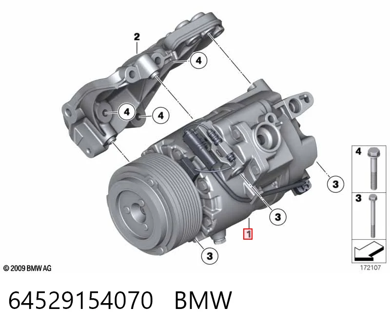 64529154070 BMW Compressor de aparelho de ar condicionado