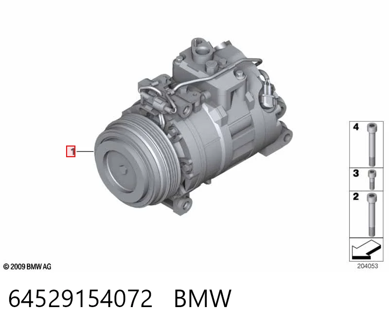 64529154072 BMW Compressor de aparelho de ar condicionado