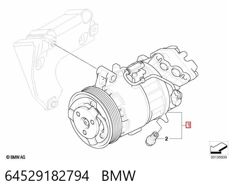 64529182794 BMW Compressor de aparelho de ar condicionado