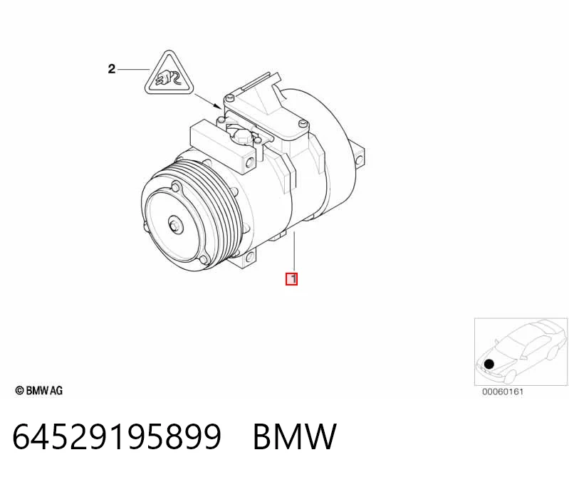 64529195899 BMW Compressor de aparelho de ar condicionado