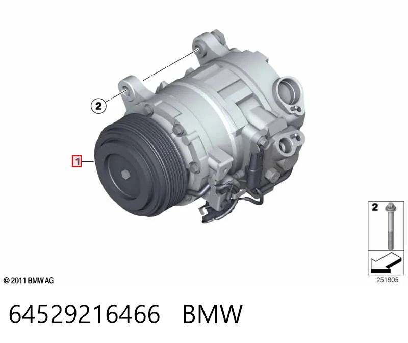 64529216466 BMW Compressor de aparelho de ar condicionado