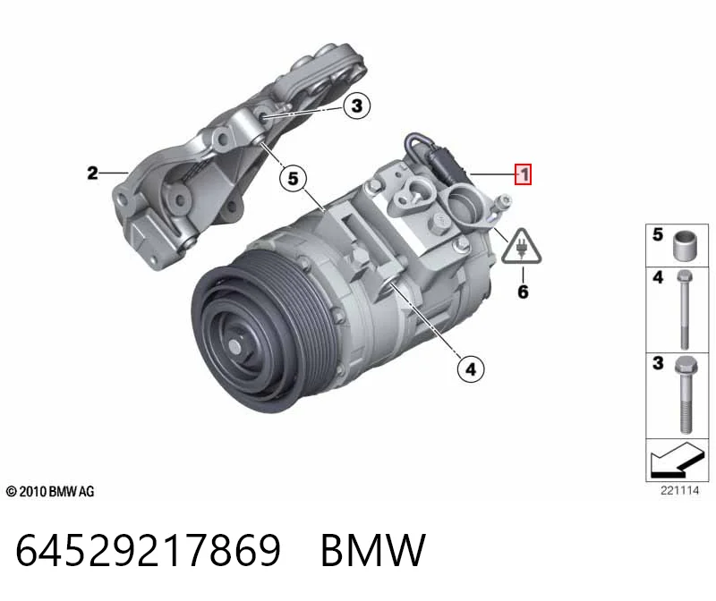 64529217869 BMW Compressor de aparelho de ar condicionado