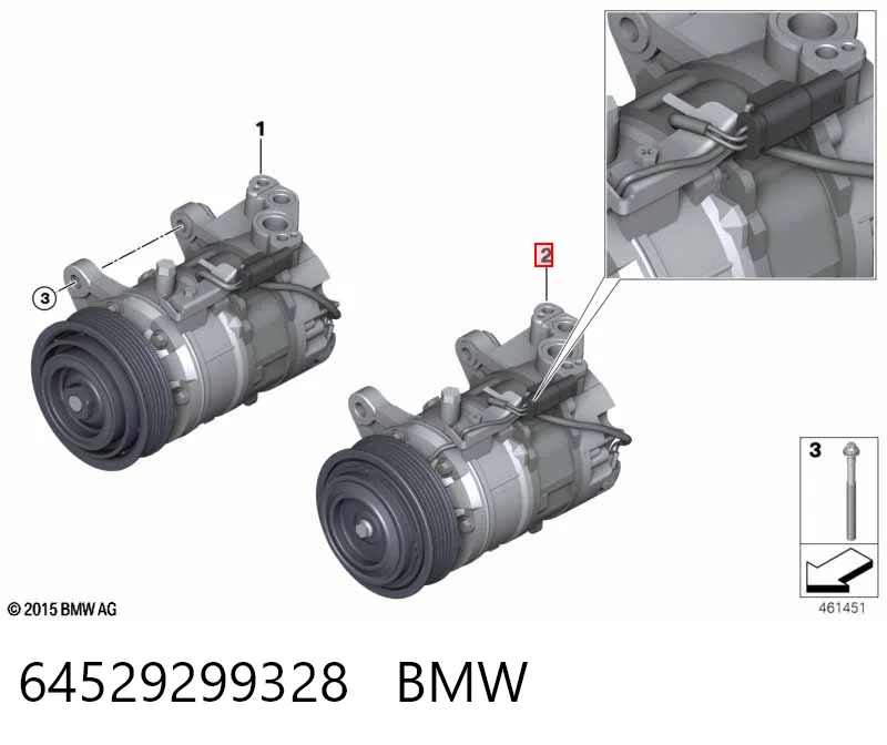 64529299328 BMW Compressor de aparelho de ar condicionado