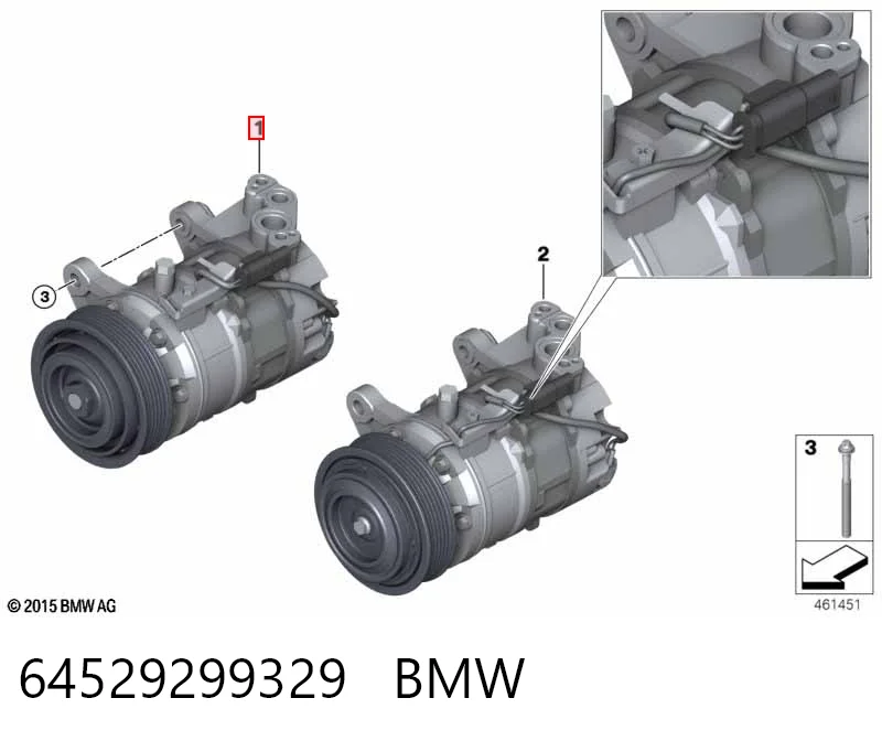 64529299329 BMW Compressor de aparelho de ar condicionado