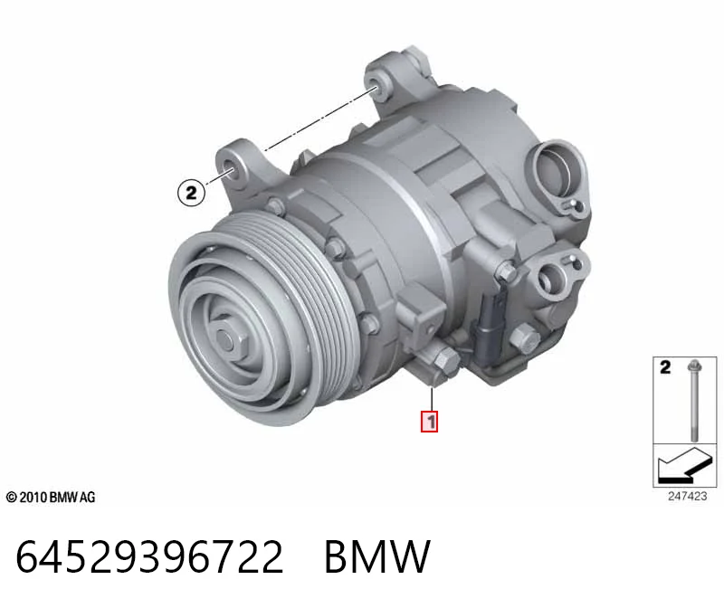 64529396722 BMW Compressor de aparelho de ar condicionado