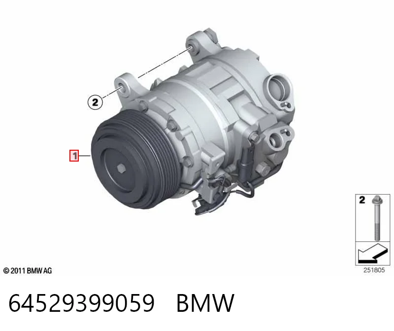 64529399059 BMW Compressor de aparelho de ar condicionado