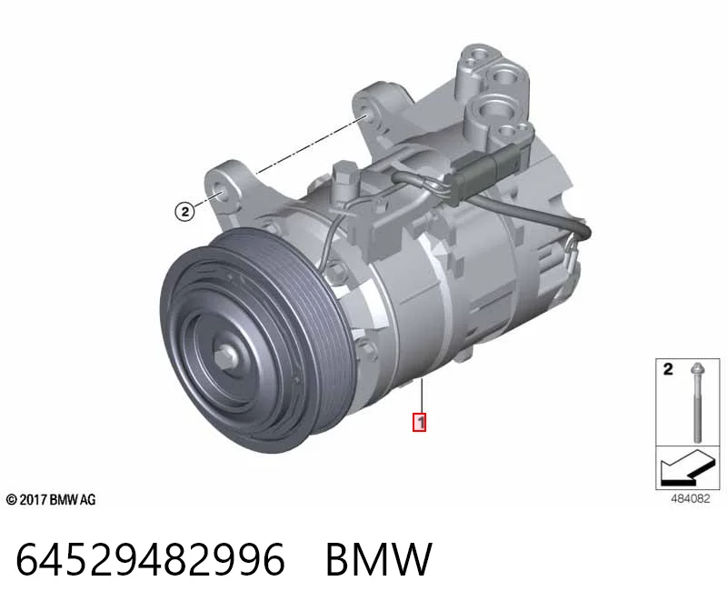64529482996 BMW Gás de fluido refrigerante