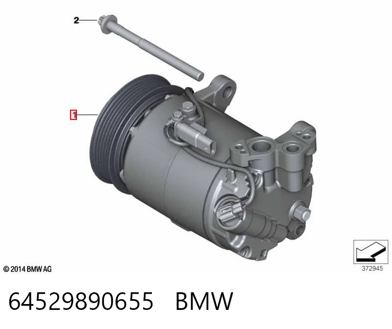 64529890655 BMW Compressor de aparelho de ar condicionado