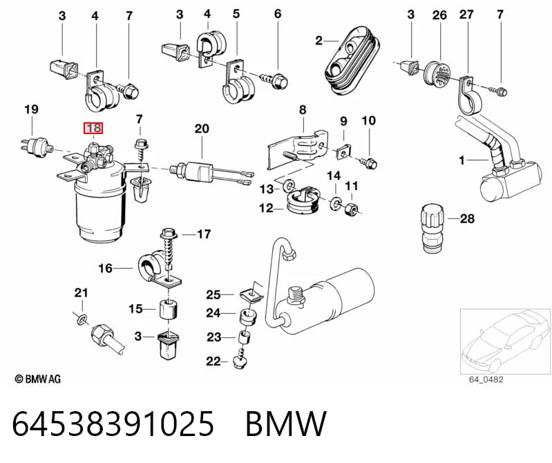 64538391025 BMW