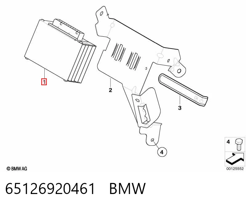 65126920461 BMW Reforçador do som de sistema de áudio