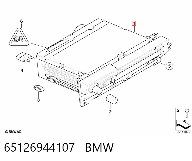 Aparelhagem de som (rádio AM/FM) BMW 5  E61