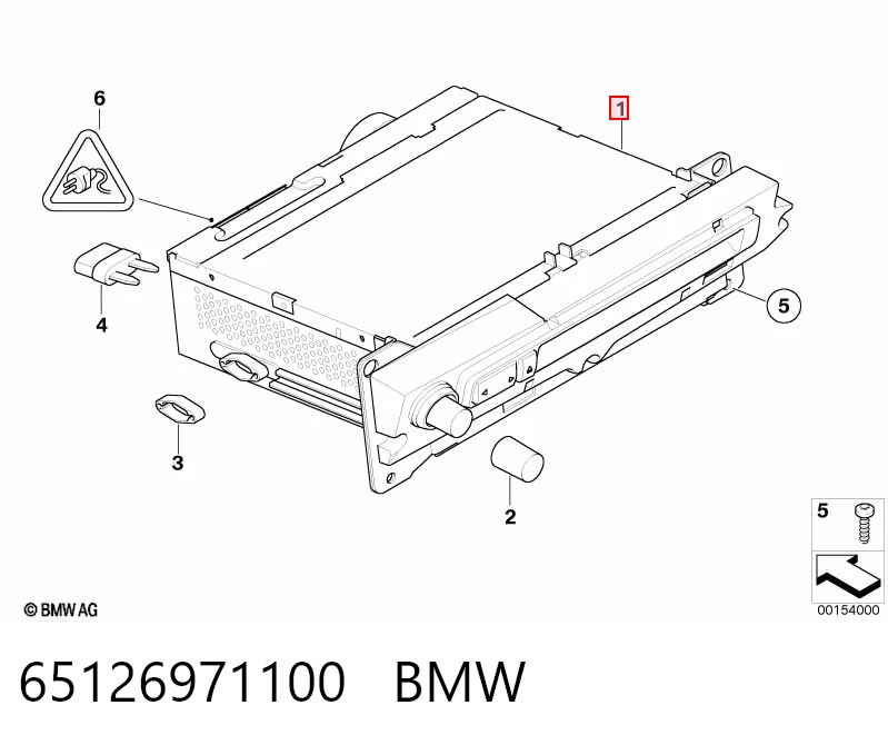 Aparelhagem de som (rádio AM/FM) BMW 5  E61