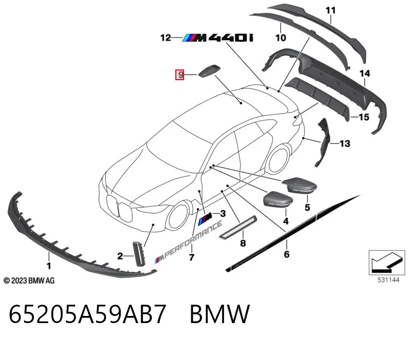 65205A59AB7 BMW