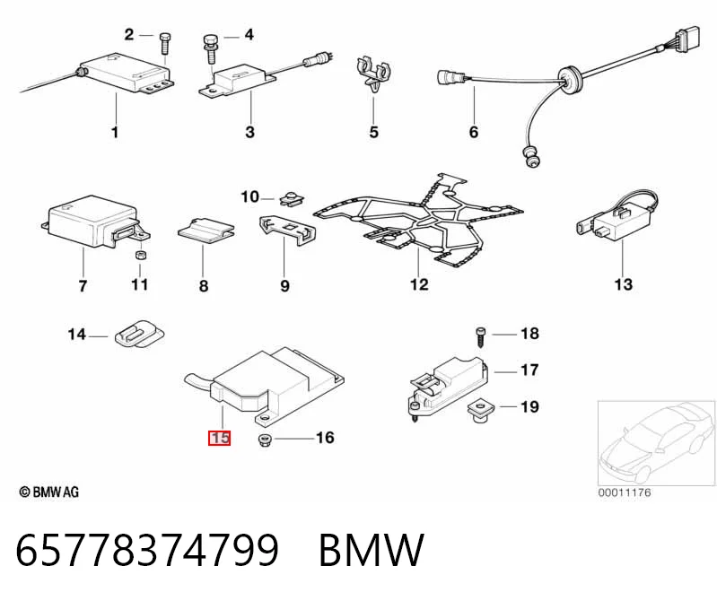 Compre 65778372521 Mercedes Módulo processador de controlo da bolsa de ar (Centralina eletrônica AIRBAG)