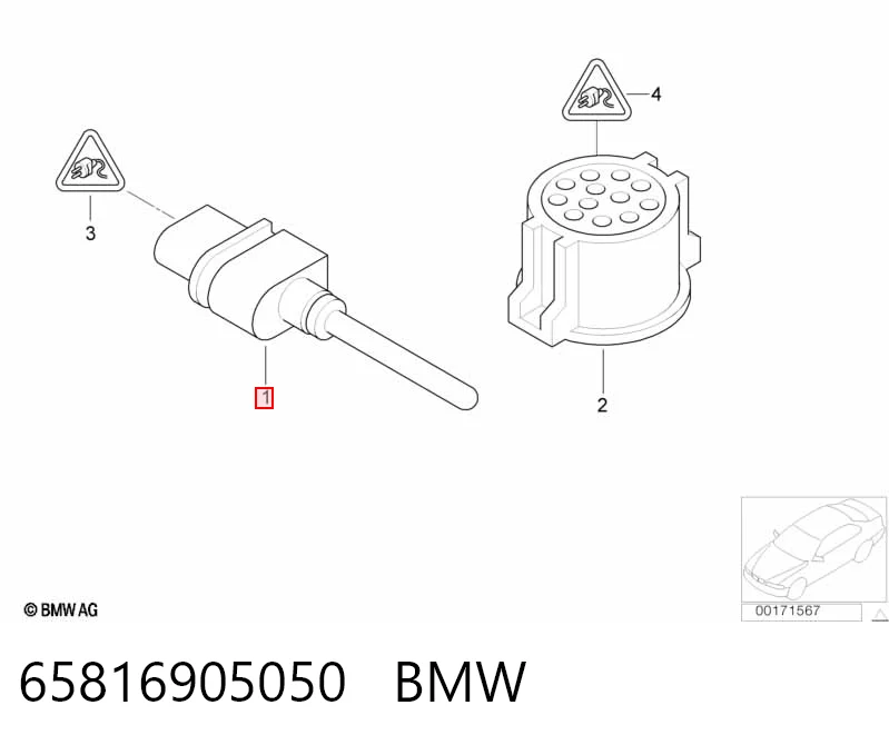 Sensor de temperatura do meio ambiente BMW 65816905050 preço, a partir de 9,46 USD