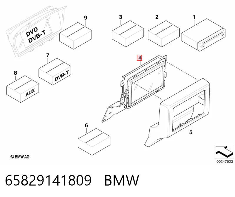  Mostrador multifuncional BMW 3 coupé (E92) (2005 - 2013) 