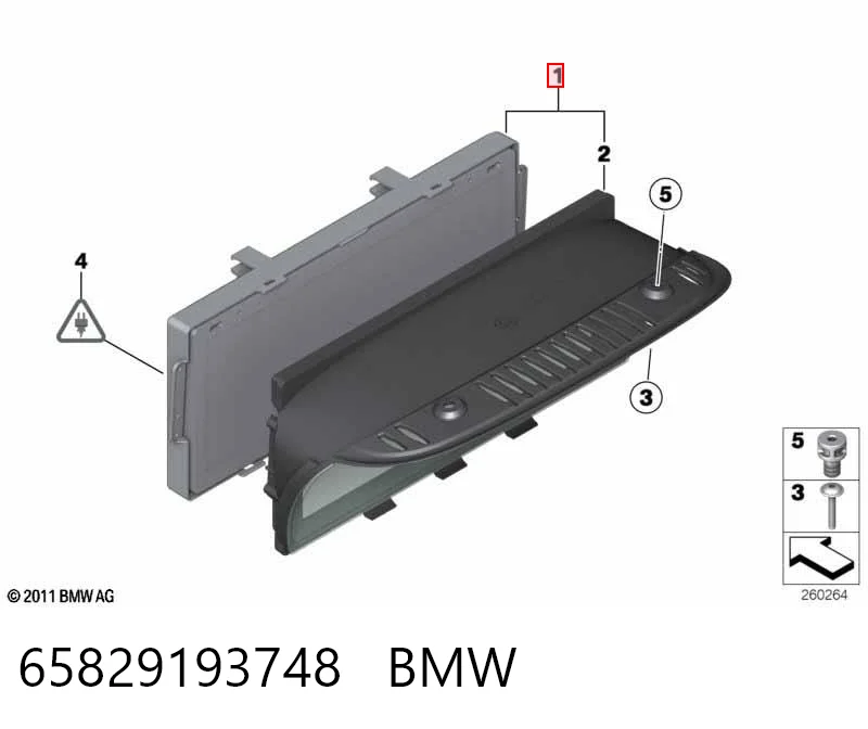 Mostrador multifuncional BMW 5  E61 ao melhor preço