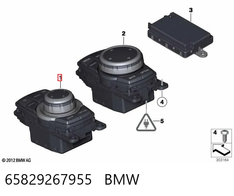 65829267955 BMW Unidade de controlo multimídia