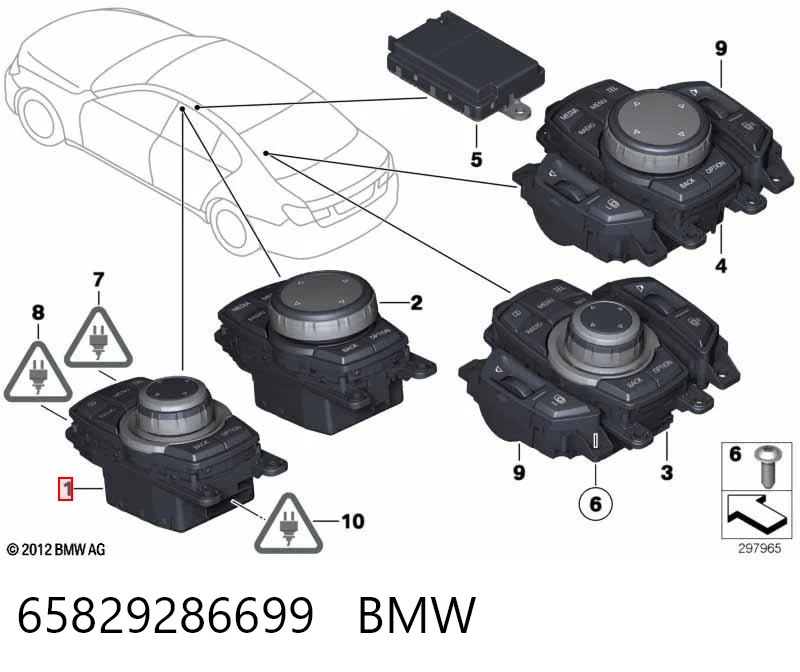 65829286699 BMW Joystick multifuncional de controlo
