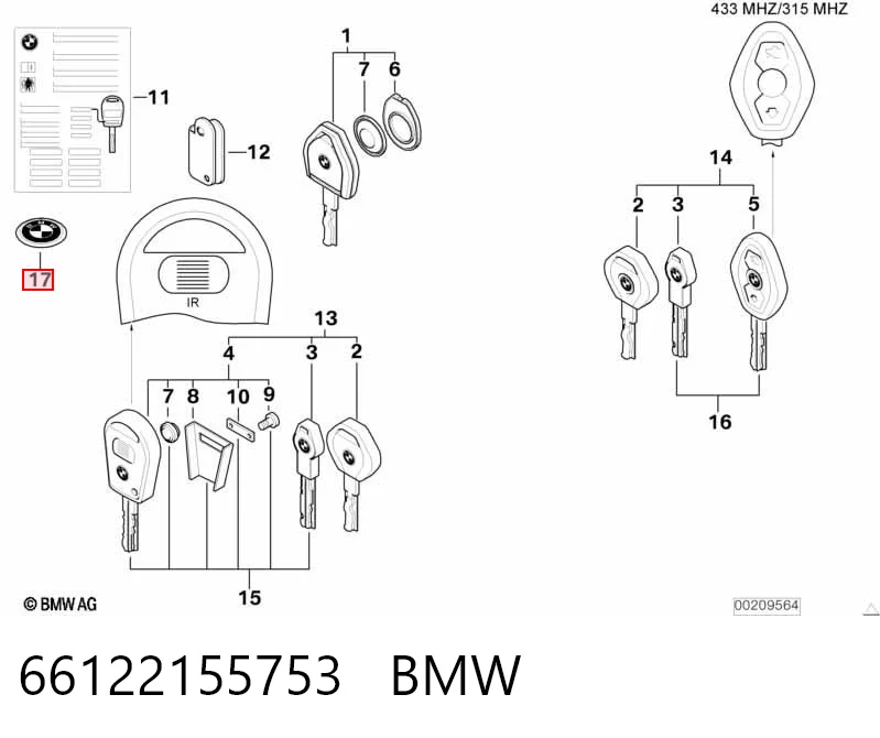 66122155753 BMW 