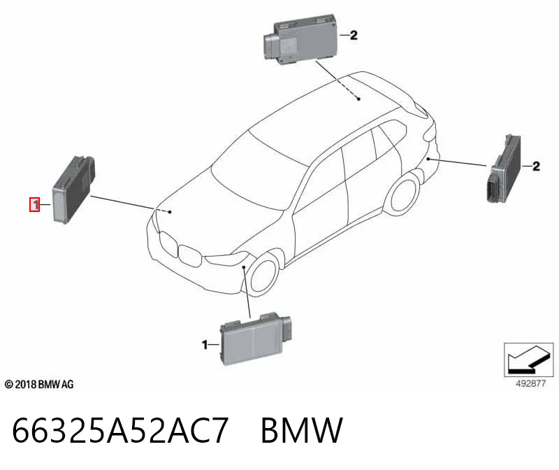 Sensor traseiro de controlo da zona morta BMW 5A6DB55 preço, a partir de 263,90 USD