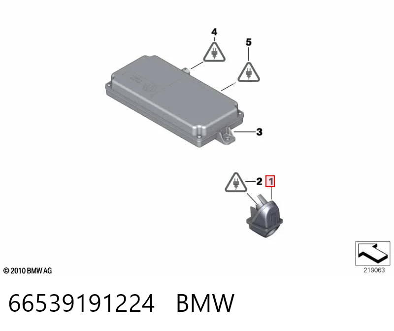 66539191224 BMW Câmara do sistema para asseguramento de visibilidade