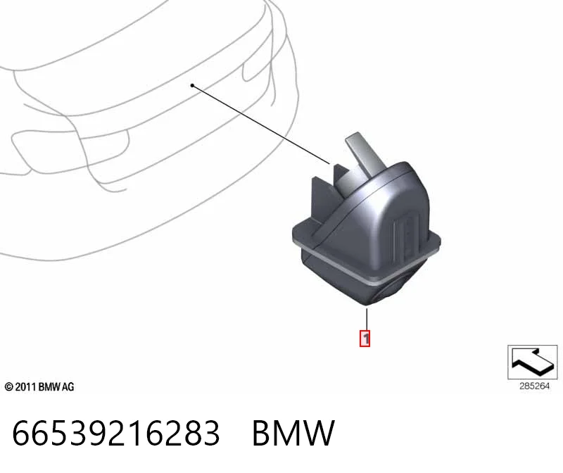 66539216283 BMW Câmara do sistema para asseguramento de visibilidade