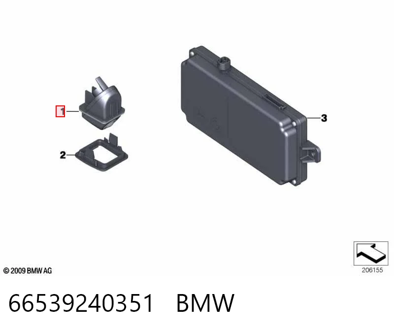 66539240351 BMW Câmara do sistema para asseguramento de visibilidade