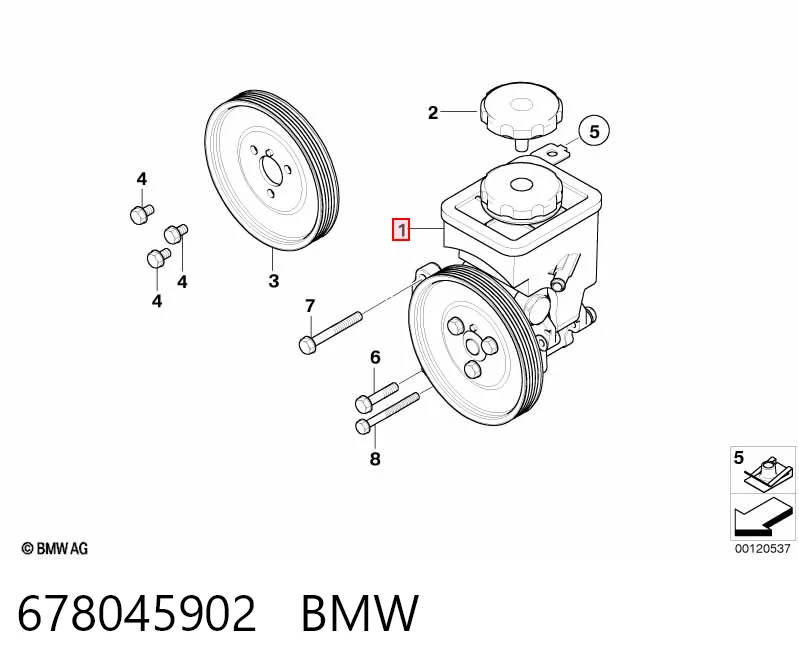 678045902 BMW Bomba da Direção hidrâulica assistida
