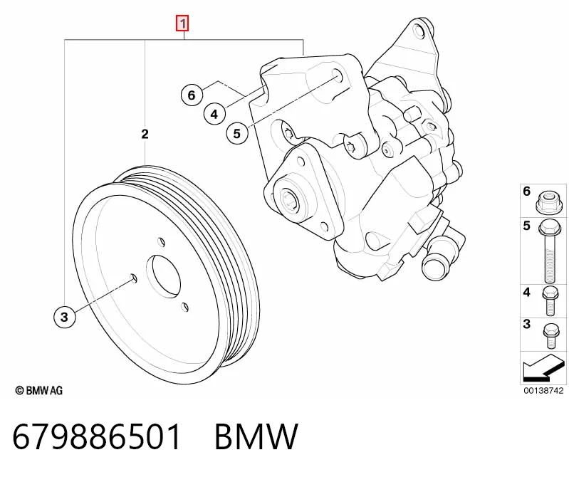 679886501 BMW Bomba da Direção hidrâulica assistida