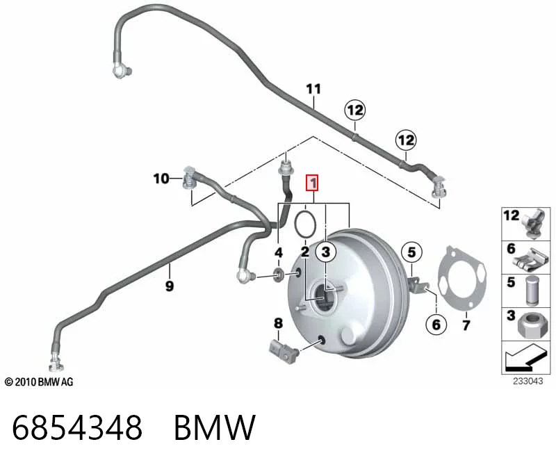 Reforçador dos freios a vácuo BMW X3  F25