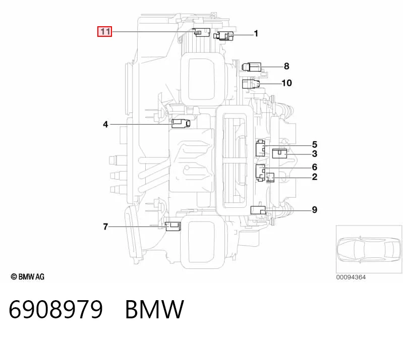 Acionamento de comporta de forno para BMW 3  E36