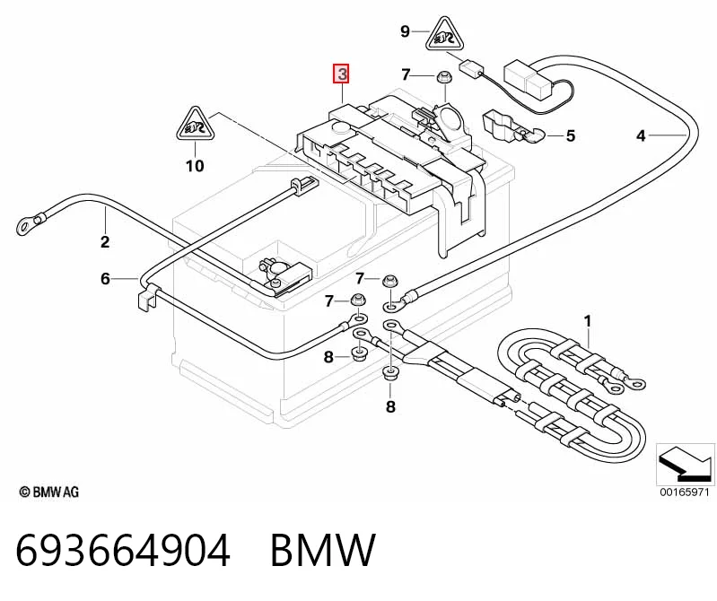  Unidade de dispositivos de segurança BMW 3 sedan (E90) (2004 - 2013) 