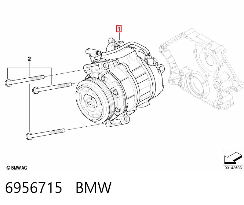 6956715 BMW Compressor de aparelho de ar condicionado