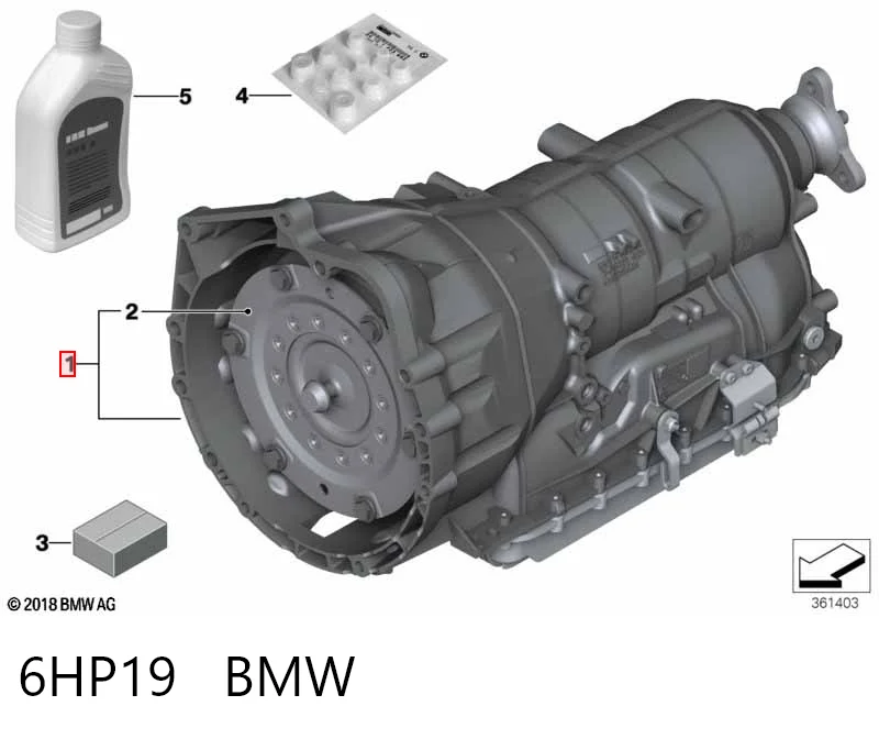 6HP19 BMW Caixa Automática de Mudança montada