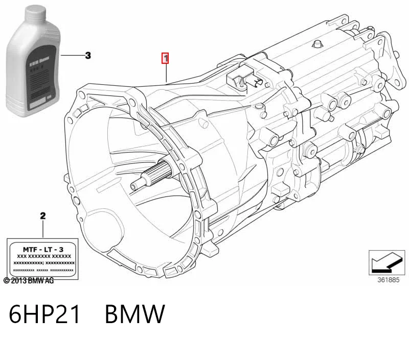 6HP21 BMW Caixa de Mudança montada (caixa mecânica de velocidades)