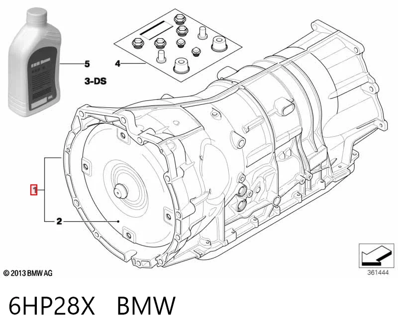 6HP28X BMW Caixa Automática de Mudança montada