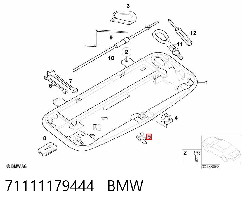 71111179444 BMW Tampão de panela de motor