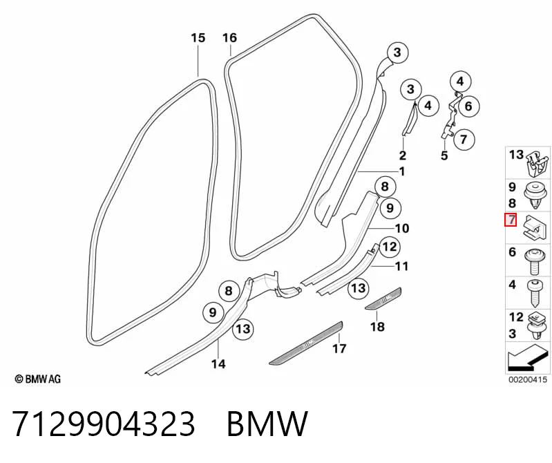 7129904323 BMW
