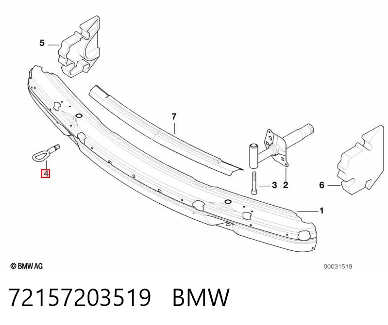Gancho de reboque para BMW 3  E46