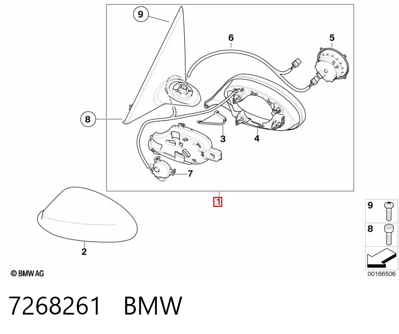  Espelho de retrovisão esquerdo BMW 3 coupé (E92) (2005 - 2013) 