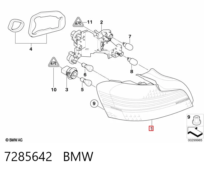 Compre Lanterna traseira direita BMW X5 