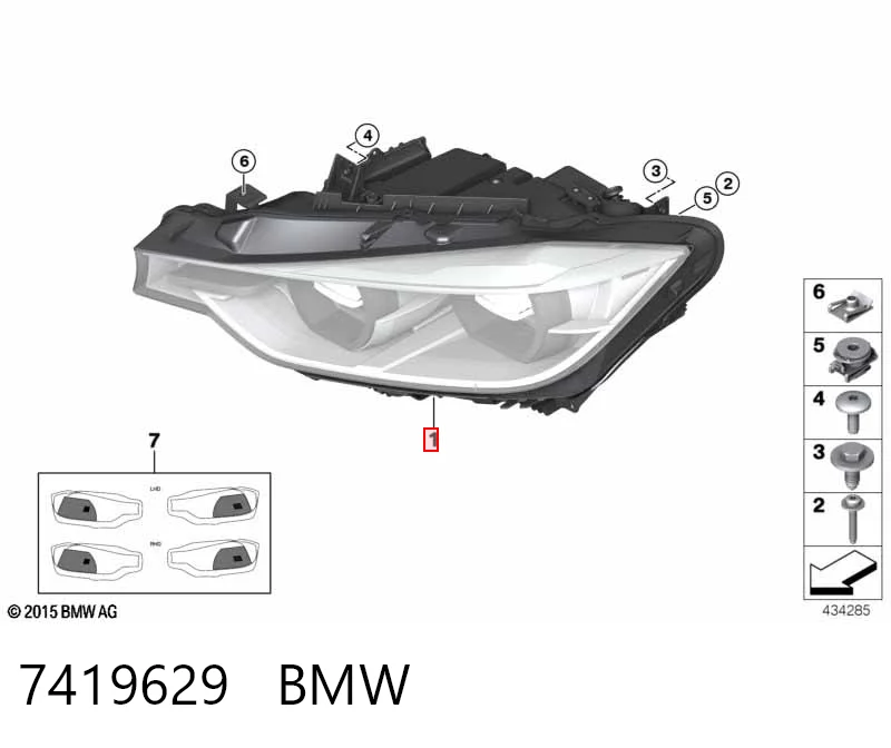 7419629 BMW Luz esquerda