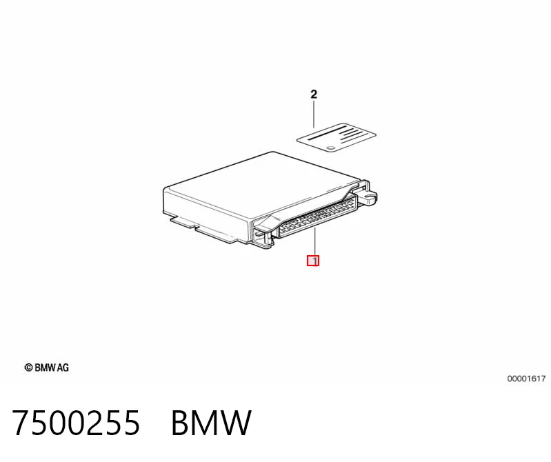 7500255 BMW Módulo de direção (Centralina eletrônica) de motor