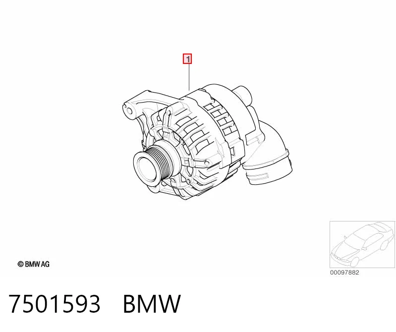 7501593 BMW Gerador