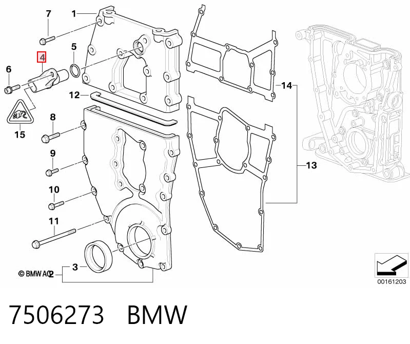 7506273 BMW Sensor de posição da árvore distribuidora