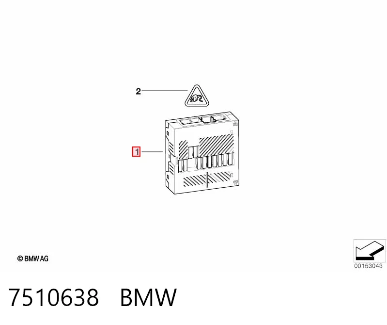 7510638 BMW Unidade de conforto