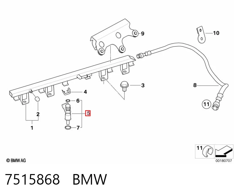7515868 BMW Eixo excêntrico, valvetronic
